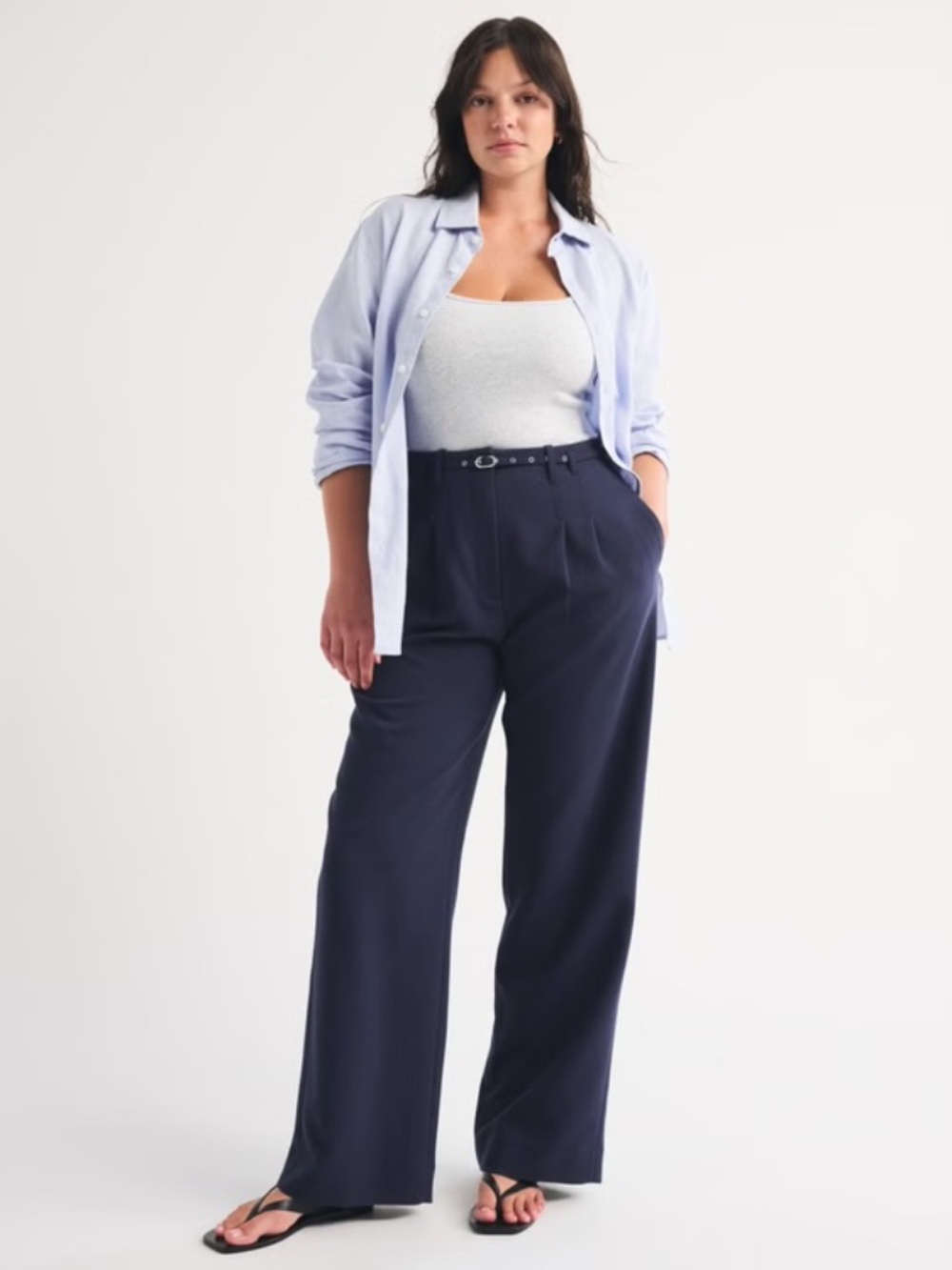 Abercrombie Curve Love Sloane Tailored Navy Blue Pants Size 29/8 Short (Petite)